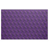 Tissu notes de musique dorées sur fond violet (Yard)