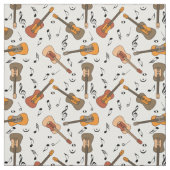 Tissu Notes de musique guitare (Échantillon)