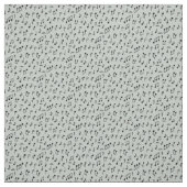 Tissu Notes de musique noires sur gris (Échantillon)