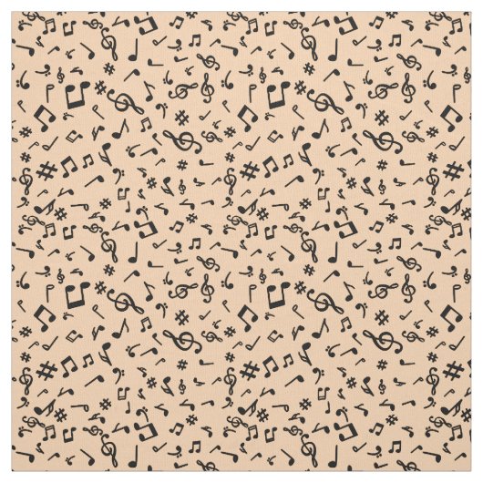 Tissu Notes musicales (Échantillon)