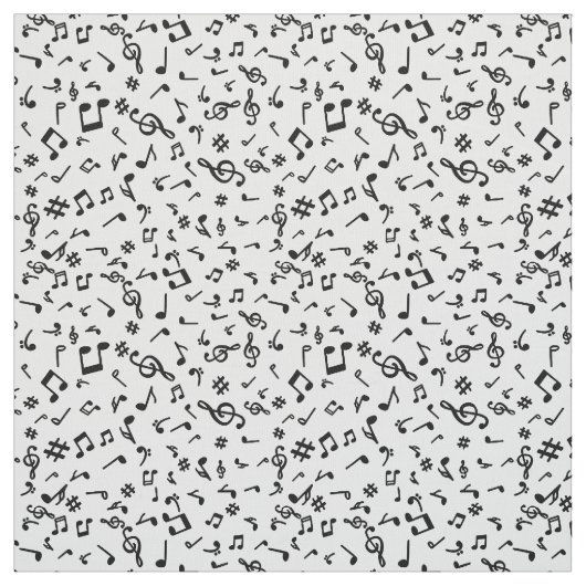 Tissu Notes musicales (Échantillon)