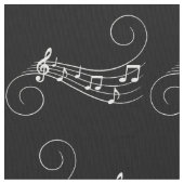Tissu Notes musicales (fermé)