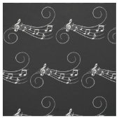 Tissu Notes musicales (Échantillon)