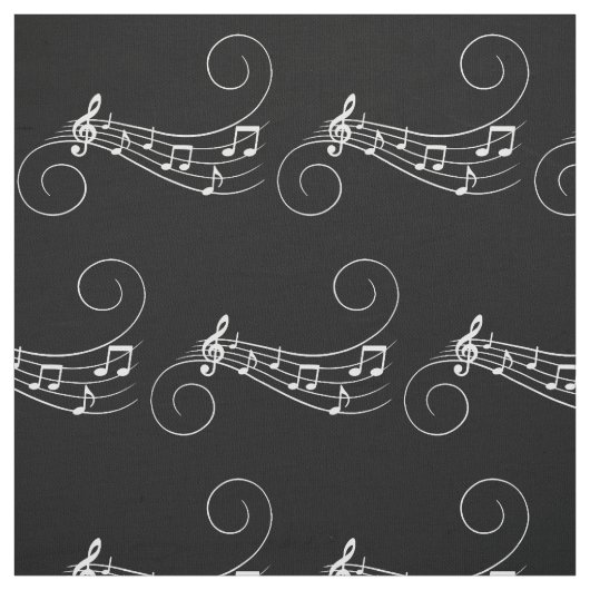 Tissu Notes musicales (Échantillon)