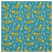 Tissu Notes musicales Baritones (Échantillon)