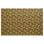 Tissu Notes musicales citrouille Trombone (Yard)