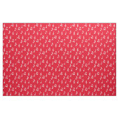 Tissu Notes musicales Cute Musicien enseignant (Fat Quarter)