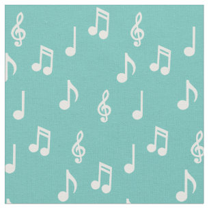 Tissu Notes musicales Cute Musicien enseignant
