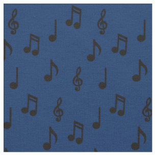 Tissu Notes musicales Cute Musicien enseignant