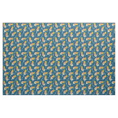 Tissu Notes musicales de Tuba Snowman (Yard)