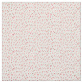 Tissu Notes musicales rouges gribouillées (Échantillon)