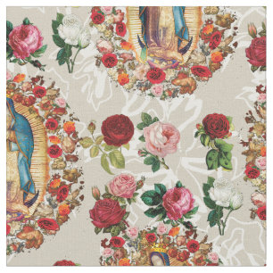 Tissu Notre-Dame de Guadalupe Vierge Marie Saint catholi