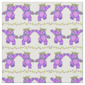 Tissu Nounours de la princesse violette (Fermer)