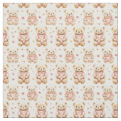 Tissu Nounours en pulls roses (Échantillon)