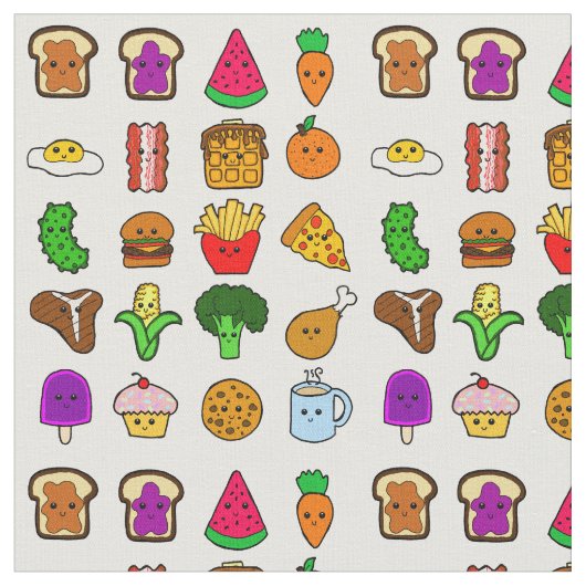 Tissu Nourriture de Kawaii (Fermer)