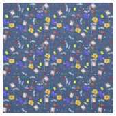 Tissu Nourriture marine Bleue (Échantillon)