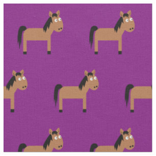 Tissu Nourriture pour bébé Cheval mou Purple