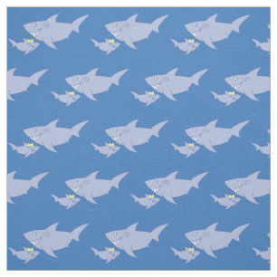 Tissu Nourriture pour bébé requin Décor mignonne