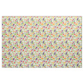 Tissu Nourriture sur un arrière - plan blanc (Fat Quarter)