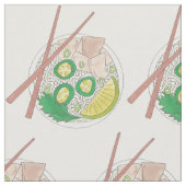 Tissu Nourriture vietnamienne Poulet Noodle Potage Pho (Fermer)