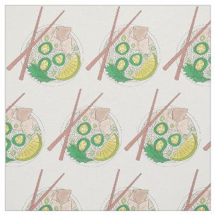 Tissu Nourriture vietnamienne Poulet Noodle Potage Pho