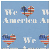 Tissu Nous aimons l'Amérique (Fermer)