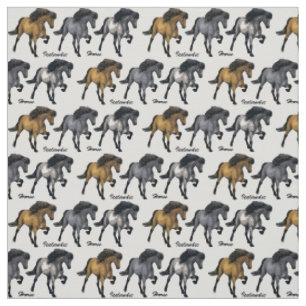 Tissu Nouvelle Vogue Cheval Islandais
