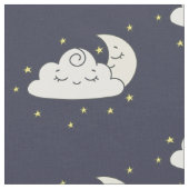 Tissu Nuage et lune (Fermer)