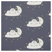 Tissu Nuage et lune (Échantillon)