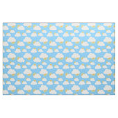 Tissu Nuages d'été et soleil ciel bleu motif (Fat Quarter)