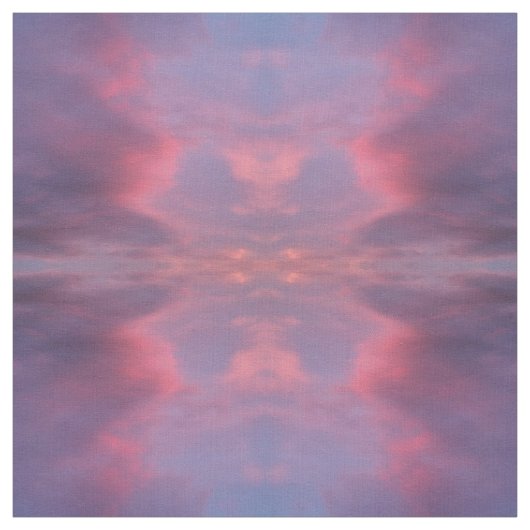 Tissu Nuages Rose Bleu (Échantillon)