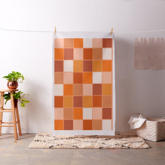 Tissu Nuances de blocs orange (In Situ)