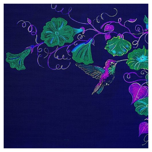 Tissu Nuits des colibris (Échantillon)