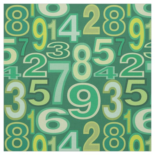 Tissu Number pattern (Échantillon)