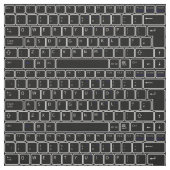 Tissu Numéro de lettre noir et blanc du clavier Programm (Échantillon)