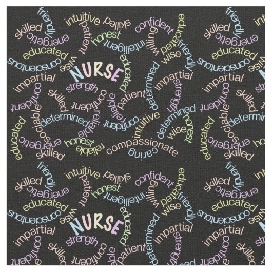 Tissu Nurse Tools Black  (Fermer)