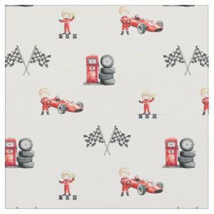 Tissu Nurserie garçon de formule de course f1