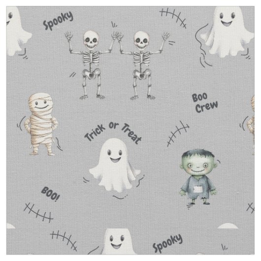 Tissu Nursery fantôme Halloween effrayant (Fermer)