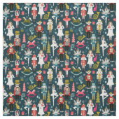 Tissu Nutcracker Ballet bleu marine (Échantillon)