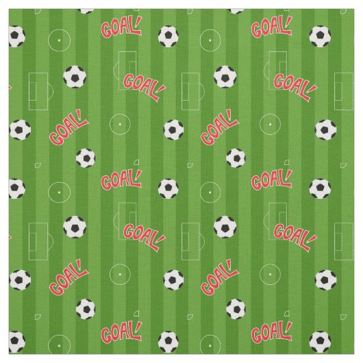 Tissu Objectif de terrain de football et bandes vertes (Échantillon)