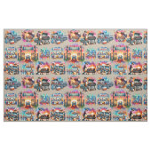 Tissu Occidental Cowboy BBQ Scènes de Cookoff 2 (Fat Quarter)