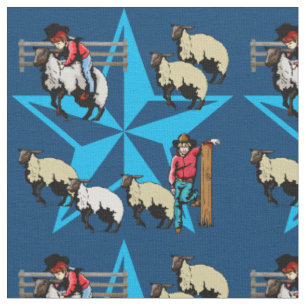 Tissu occidental de rodéo de Bustin de mouton
