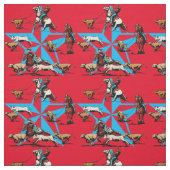Tissu occidental Roping Roping de rodéo de veau (Échantillon)