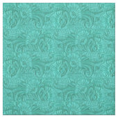 Tissu occidental usiné par turquoise d'impression (Échantillon)