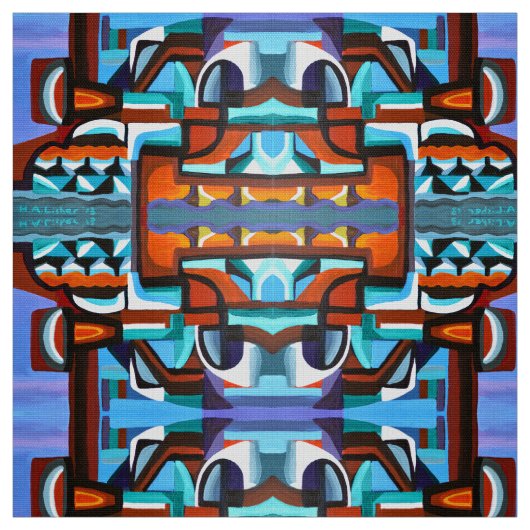 Tissu Ocean city (Échantillon)