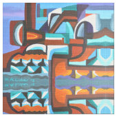 Tissu Ocean city (Détail)