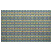 Tissu Ocre Jaune Orange Turquoise Bleu Vert Éthique (Yard)