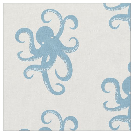 Tissu Octopus bleu (Fermer)