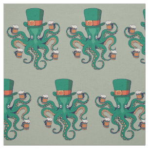 Tissu Octopus St patrick