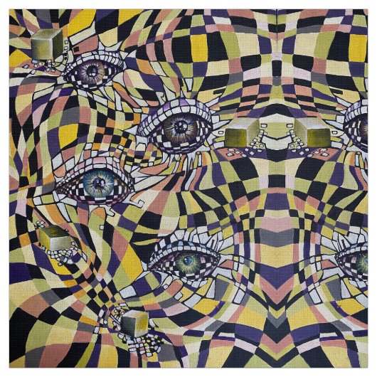 Tissu Oculus rétro moderne 80s 90s (Échantillon)